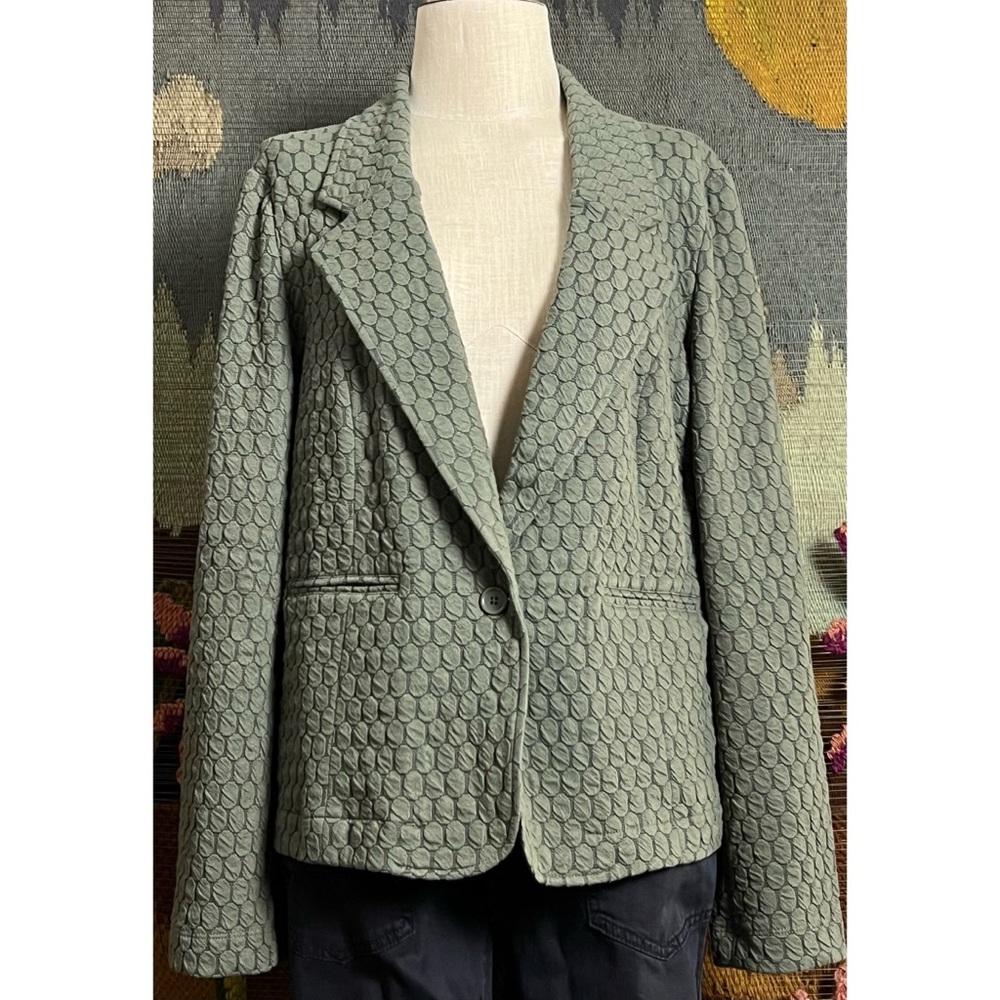 Anthropologie Porridge Textured Blazer Jacket XL